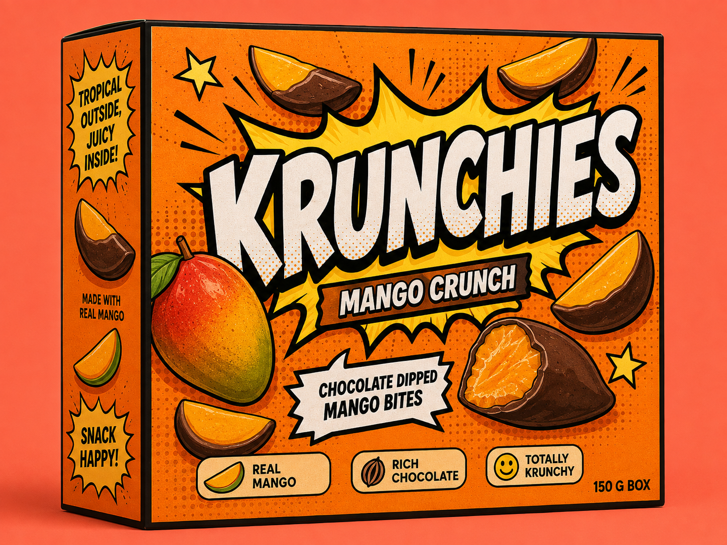 Mango Crunch Krunchies packaging concept